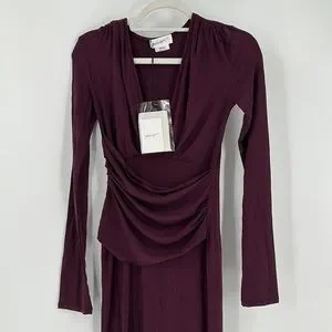 The Line by K | Dresses | The Line By K Calli Dress Oxblood Small | Poshmark